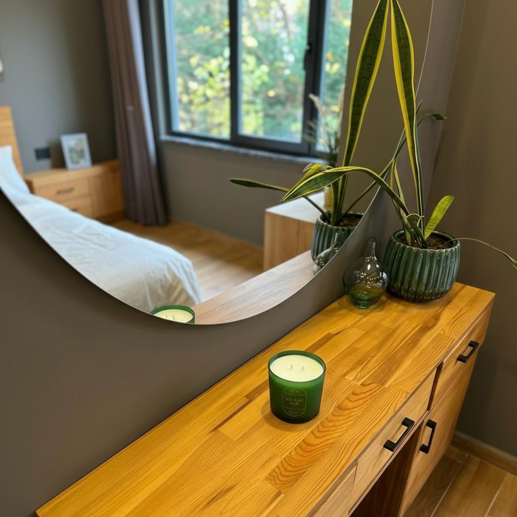 Sacred Oud – Cleansing & Depth Energy Candle (Glass Luxury Soy Wax)
