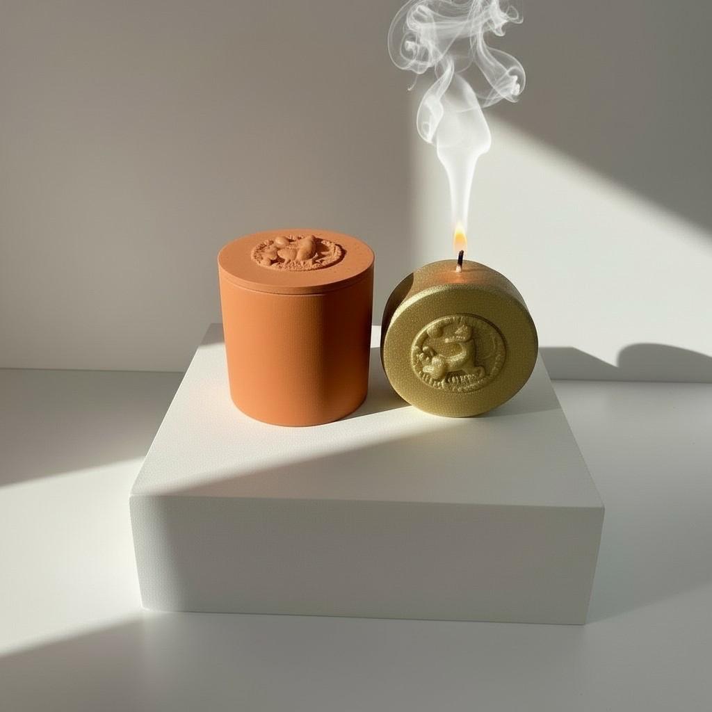 Sagittarius Zodiac Candle Set – Sagittarius Vessel with Energy Refill