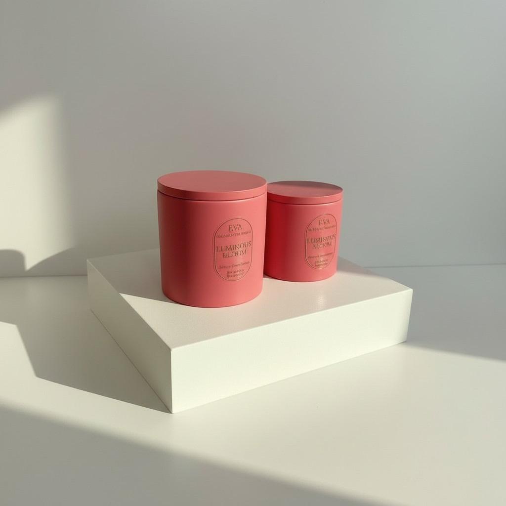 Luminous Bloom – Awakening & Light Energy Candle Set (10×10 + 8×8 Luxury Soy Wax)