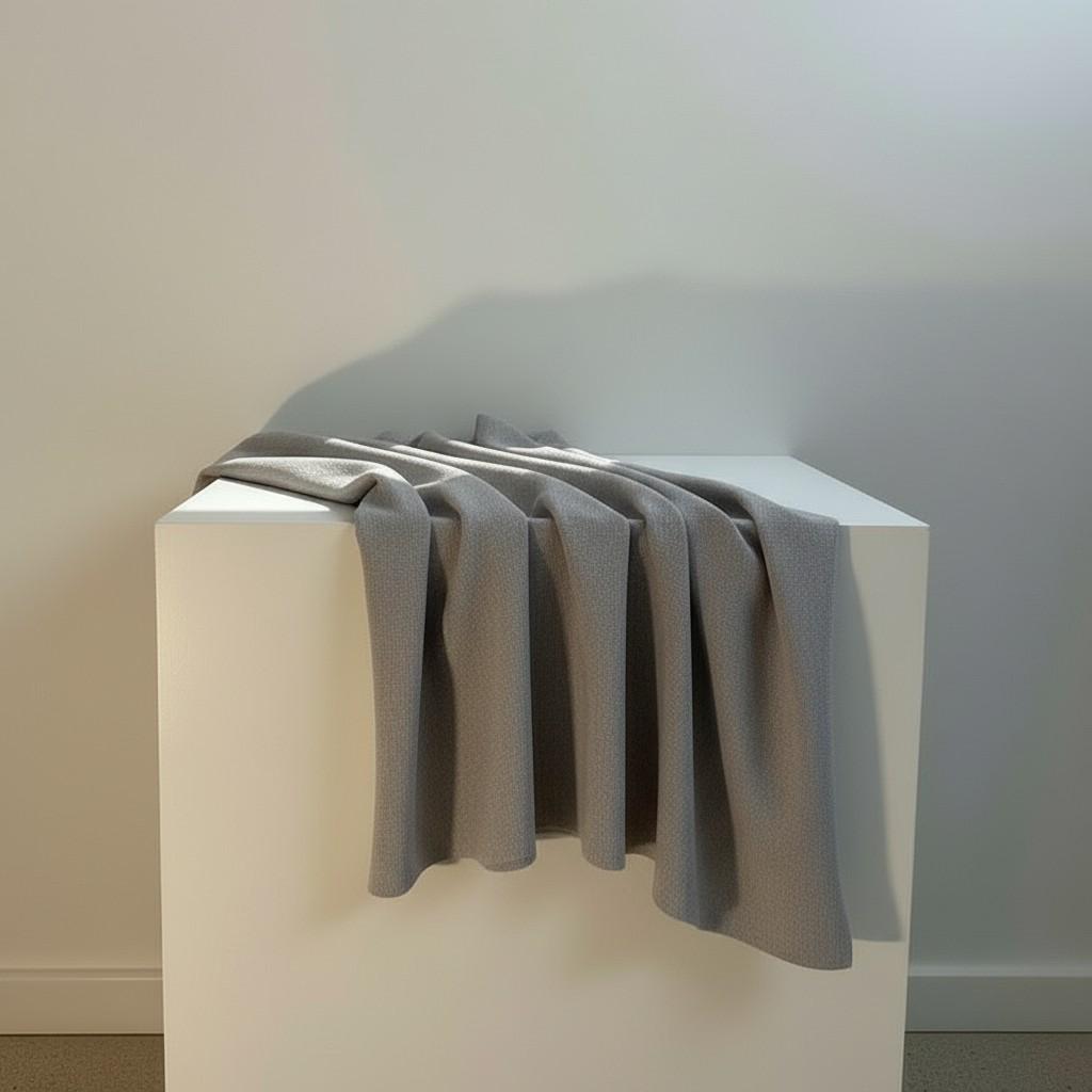 Soft Grey Linen Table Runner 50x150 cm – Minimal Modern Table Styling | EVA HOME WORLD
