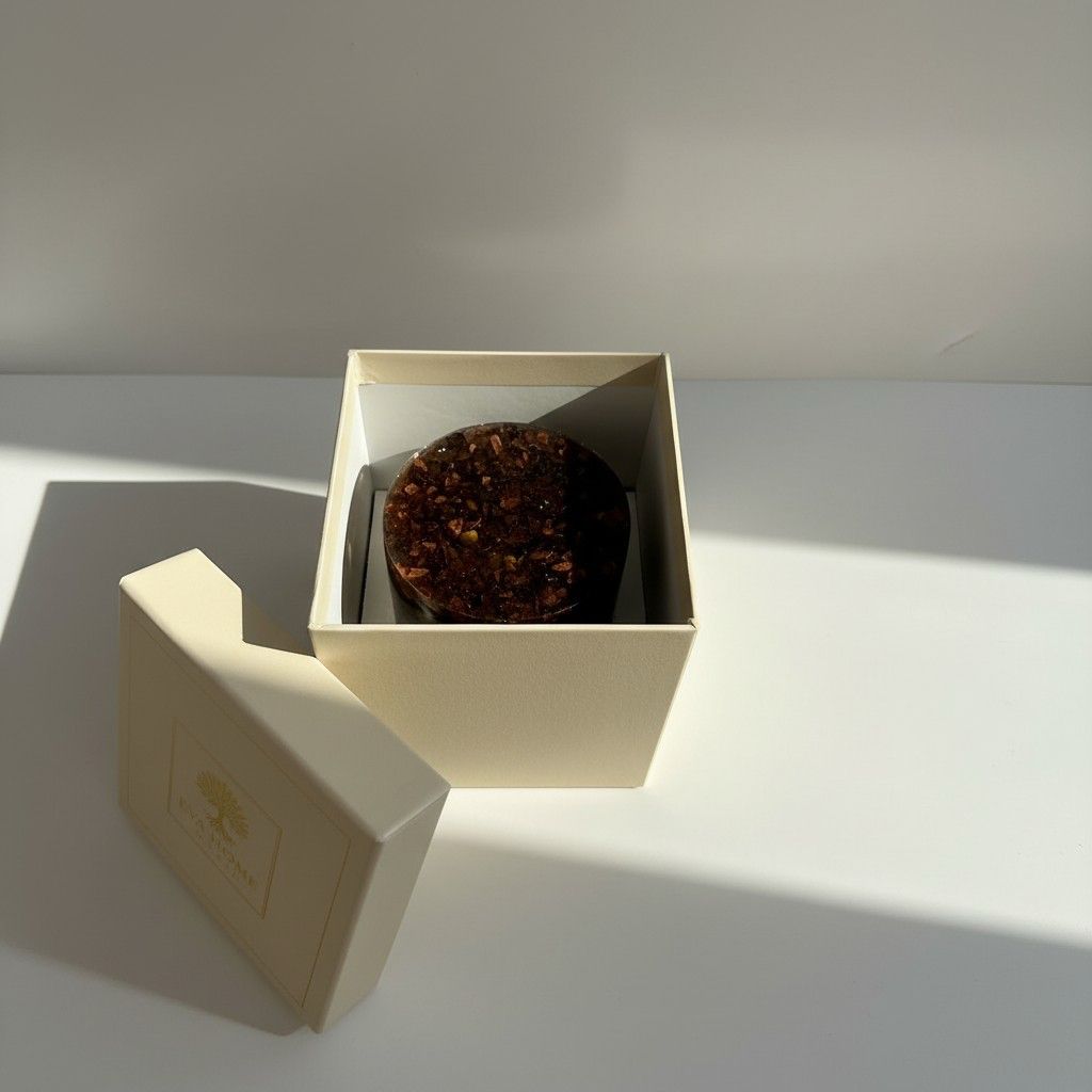 Golden Jasmine – Citrine & Tiger Eye Energy Ritual Candle | Luxury Crystal Soy Candle