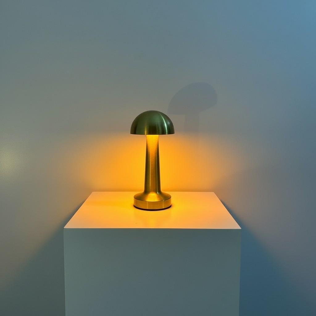 Golden Mushroom Table Lamp – Ambient Light Object | EVA HOME WORLD