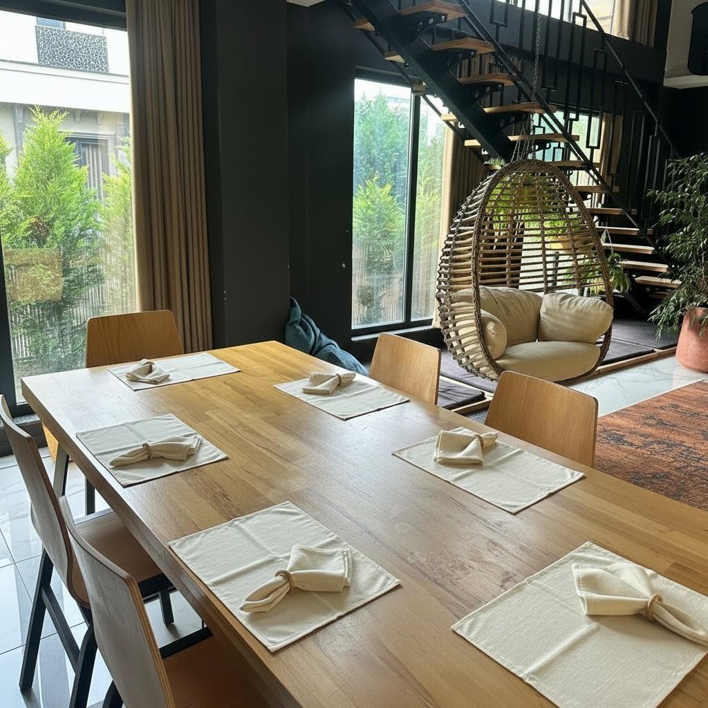 Linen Table Setting Set (12 Pieces) – Calm Luxury Dining Collection | EVA HOME WORLD