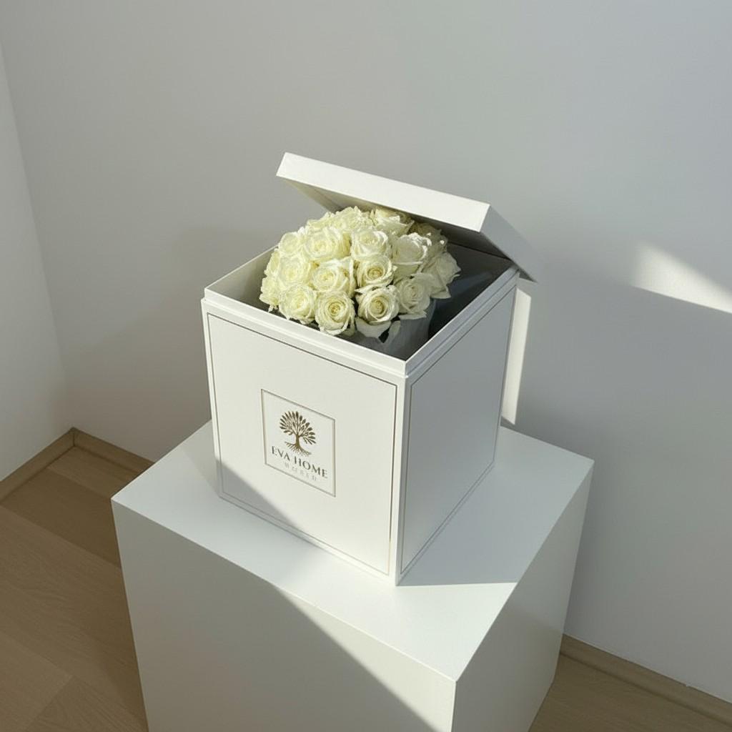 Golden Jasmine Tall Decorative Vase 10x25 — Luxury Ritual Interior Piece