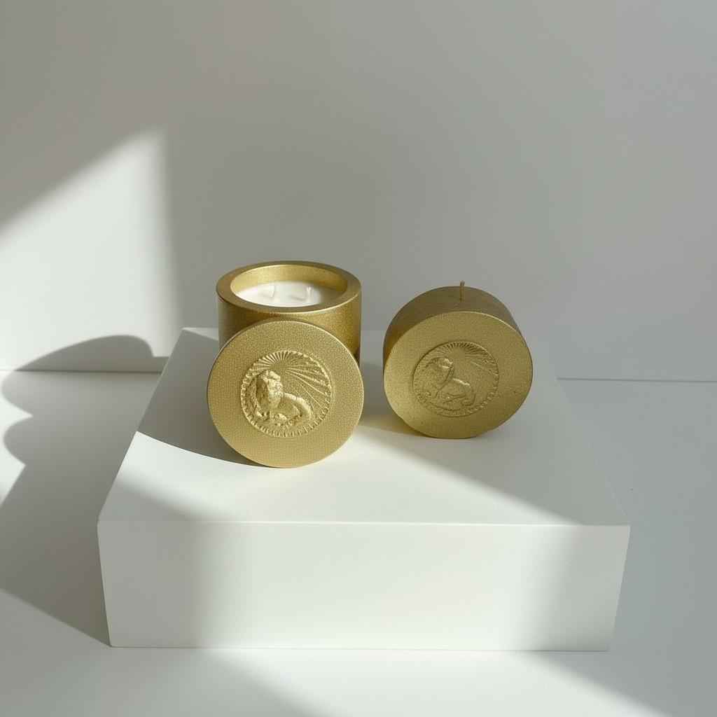 Leo Zodiac Candle Set – Leo Vessel with Energy Refill