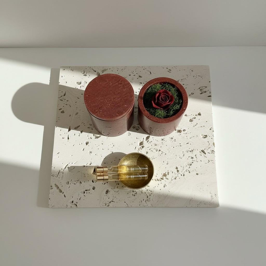 Velvet Rose – Rose Quartz Energy Ritual Candle Set | Love & Grace Crystal Candle