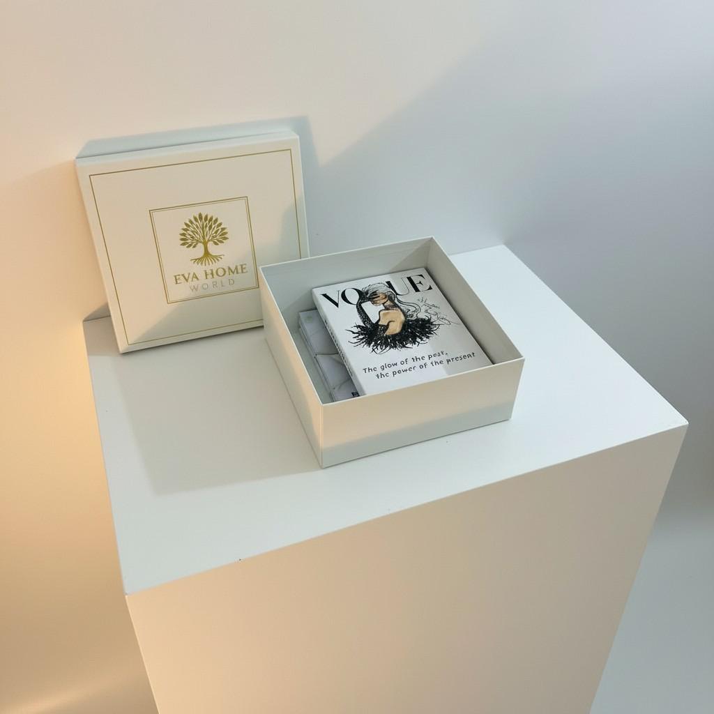Luxury Decorative Book Box Set — Vogue & Christian Dior — Elegant Coffee Table Decor