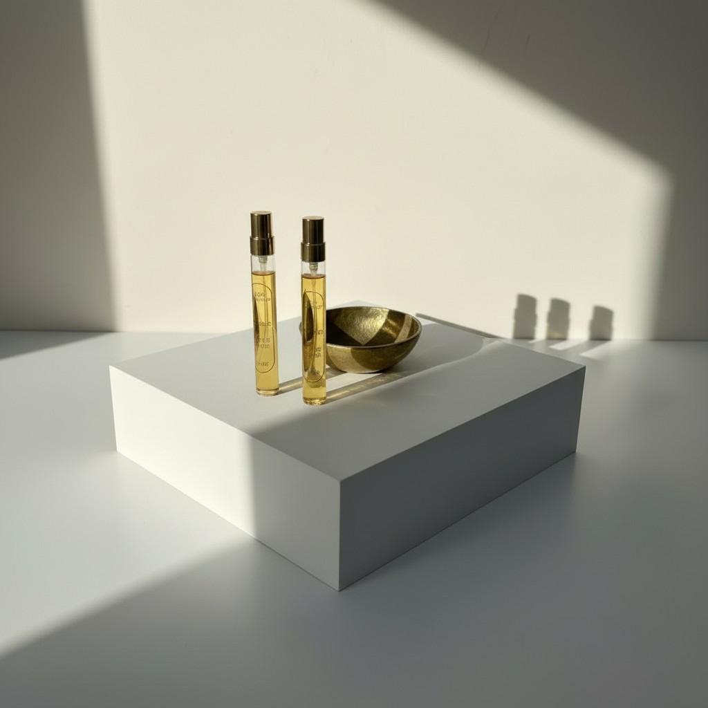 Golden Ritual Bowl Set – Brass Decorative Bowl with Sacred Oud & Golden Jasmine Energy Sprays