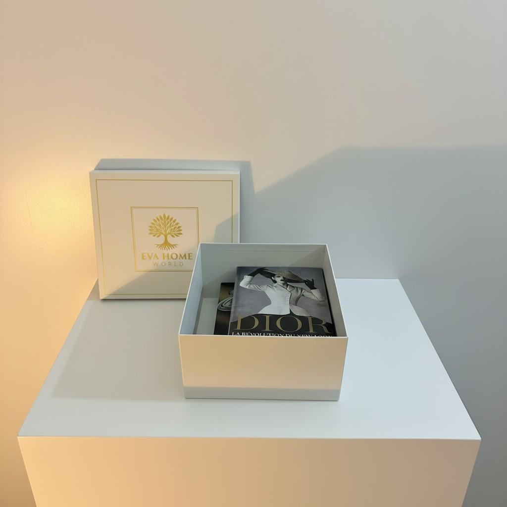 Luxury Decorative Book Box Set (2 Pieces) — Dior & Bulgari Inspired Coffee Table Decor