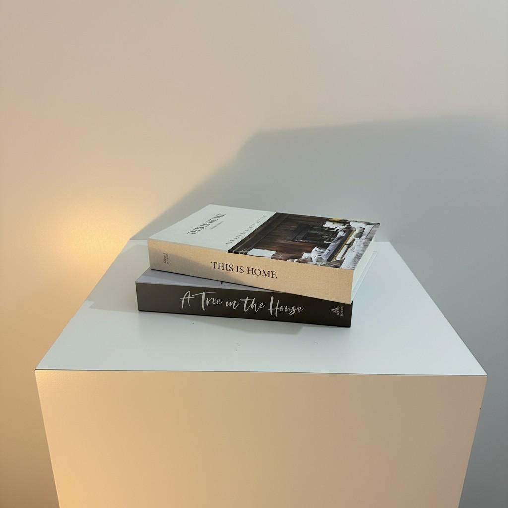 Luxury Decorative Book Box Set (2 Pieces) — Calm Style Storage Boxes
