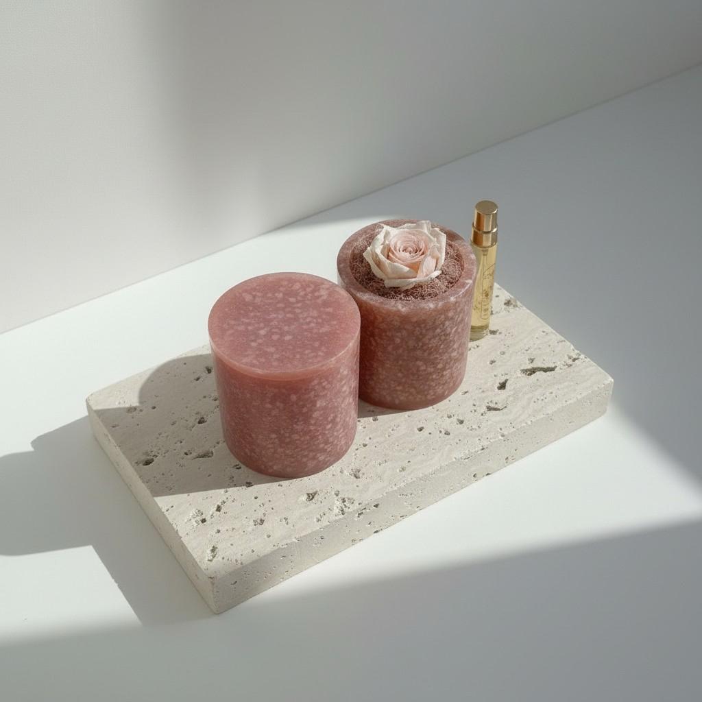 Luminous Bloom – Sunstone Energy Ritual Candle | Luxury Crystal Soy Candle