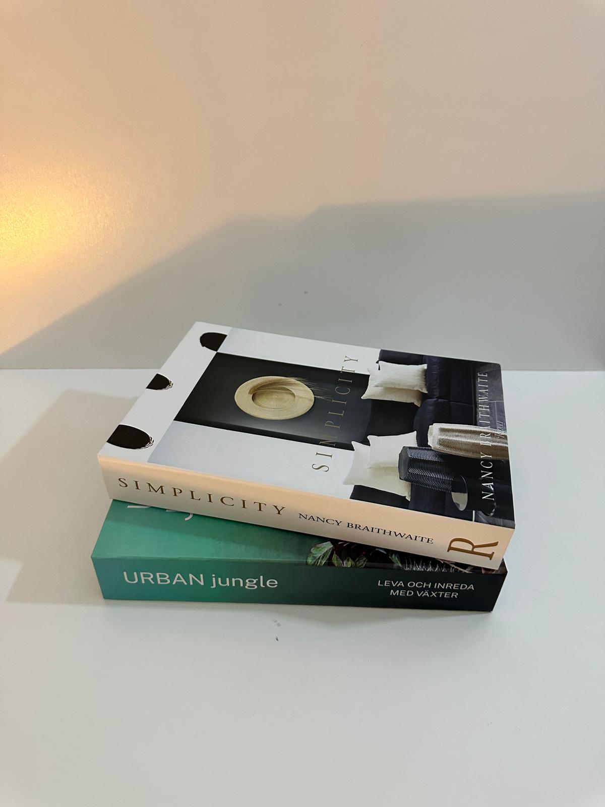Luxury Decorative Book Box Set (2 Pieces) — Urban Jungle Interior Coffee Table Decor