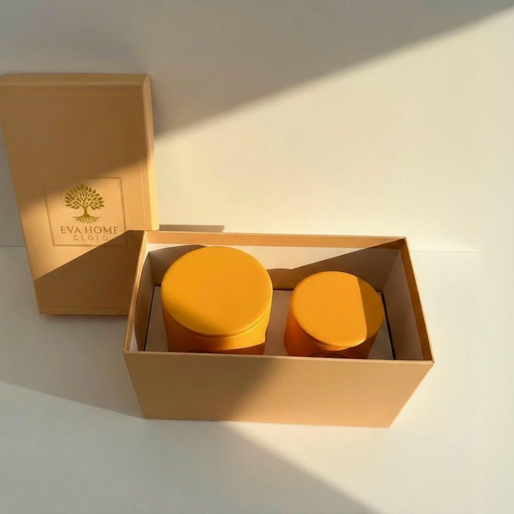 Citrus Harmony – Joy & Vitality Energy Candle Set (10×10 + 8×8 Luxury Soy Wax)