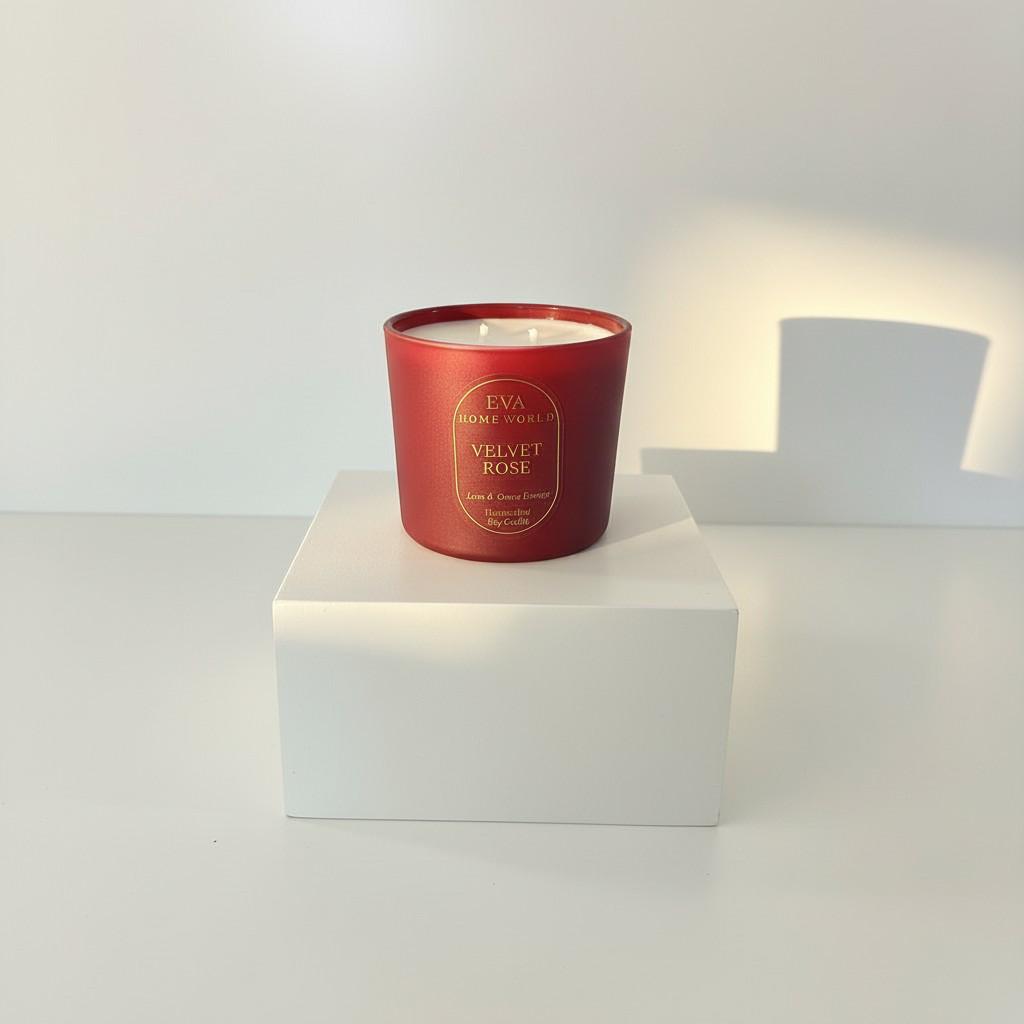 Velvet Rose – Love & Grace Energy Candle (Glass Luxury Soy Wax)