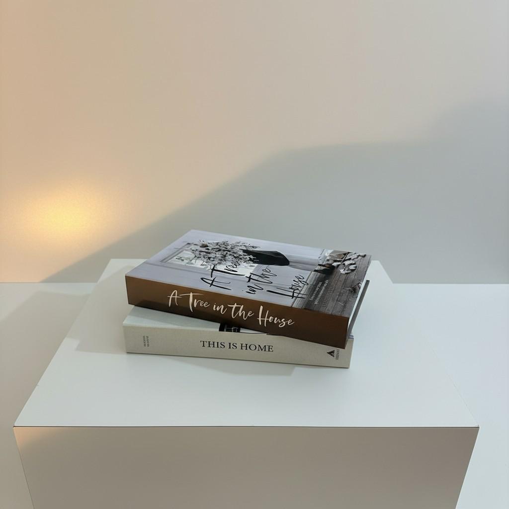 Luxury Decorative Book Box Set (2 Pieces) — Calm Style Storage Boxes
