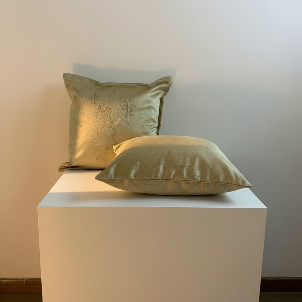 Set of 2 Gold Velvet Cushion Covers – Luxury Decorative Pillow Covers – Elegant Sofa Pillow Covers 40×40