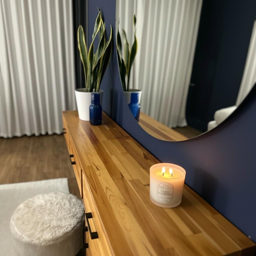 Earth Harmony – Abundance & Grounding Energy Candle (Glass Luxury Soy Wax)