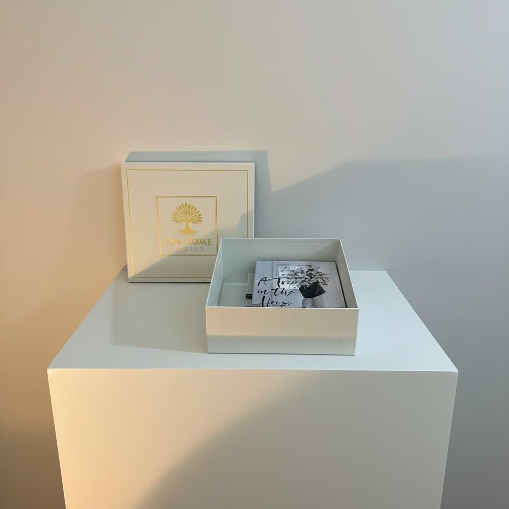 Luxury Decorative Book Box Set (2 Pieces) — Calm Style Storage Boxes