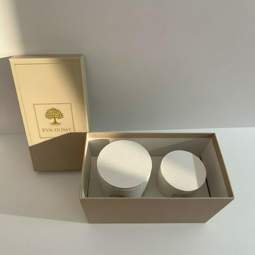 Earth Harmony – Balance & Grounding Energy Candle Set (10×10 + 8×8 Luxury Soy Wax)