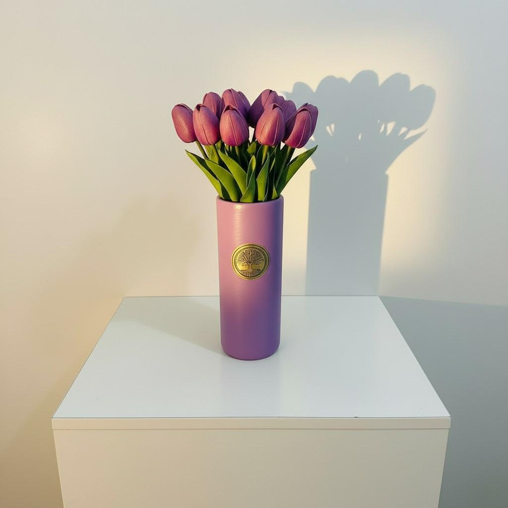 Lavender Peace Tall Decorative Vase 10x25 — Luxury Ritual Interior Piece