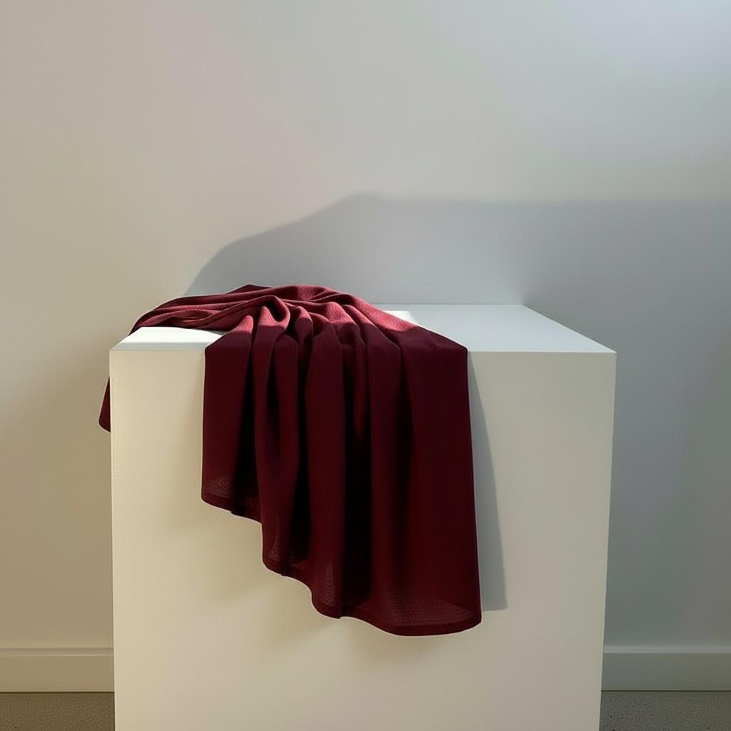 Deep Burgundy Linen Table Runner 50x150 cm – Elegant Warm Table Styling | EVA HOME WORLD