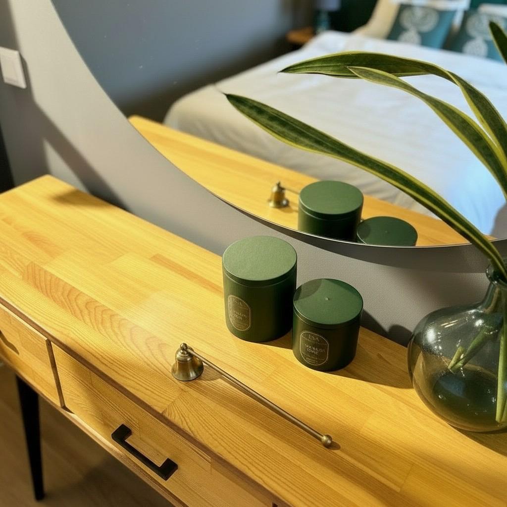 Sacred Oud – Purity & Calm Energy Candle Set (10×10 + 8×8 Luxury Soy Wax)
