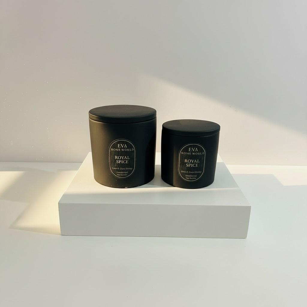 Royal Spice – Strength & Success Energy Candle Set (10×10 + 8×8 Luxury Soy Wax)