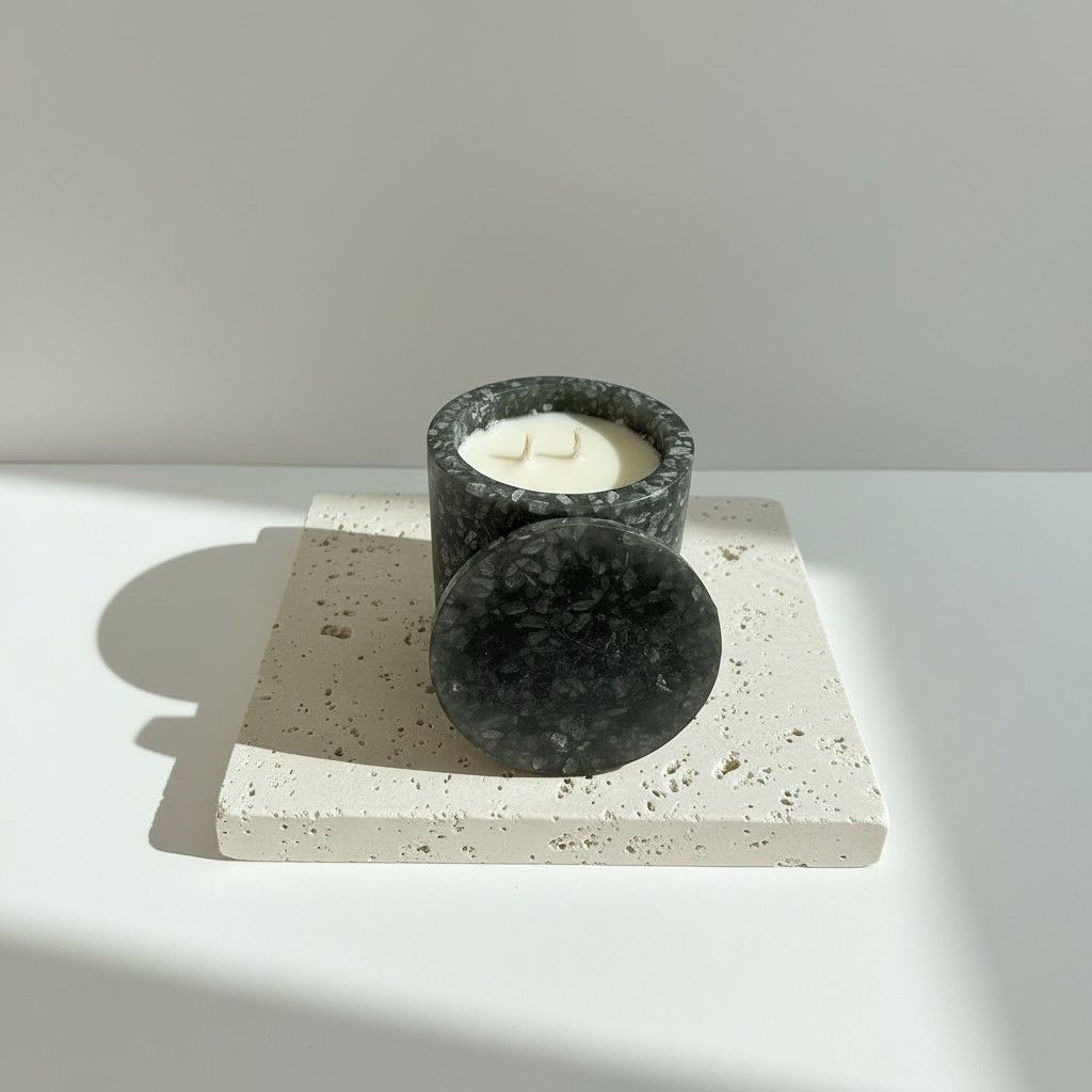 Royal Spice – Tiger Eye Energy Ritual Candle | Luxury Crystal Soy Candle