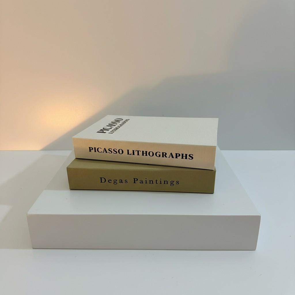 Luxury Decorative Book Box Set — Picasso & Degas — Artistic Coffee Table Decor
