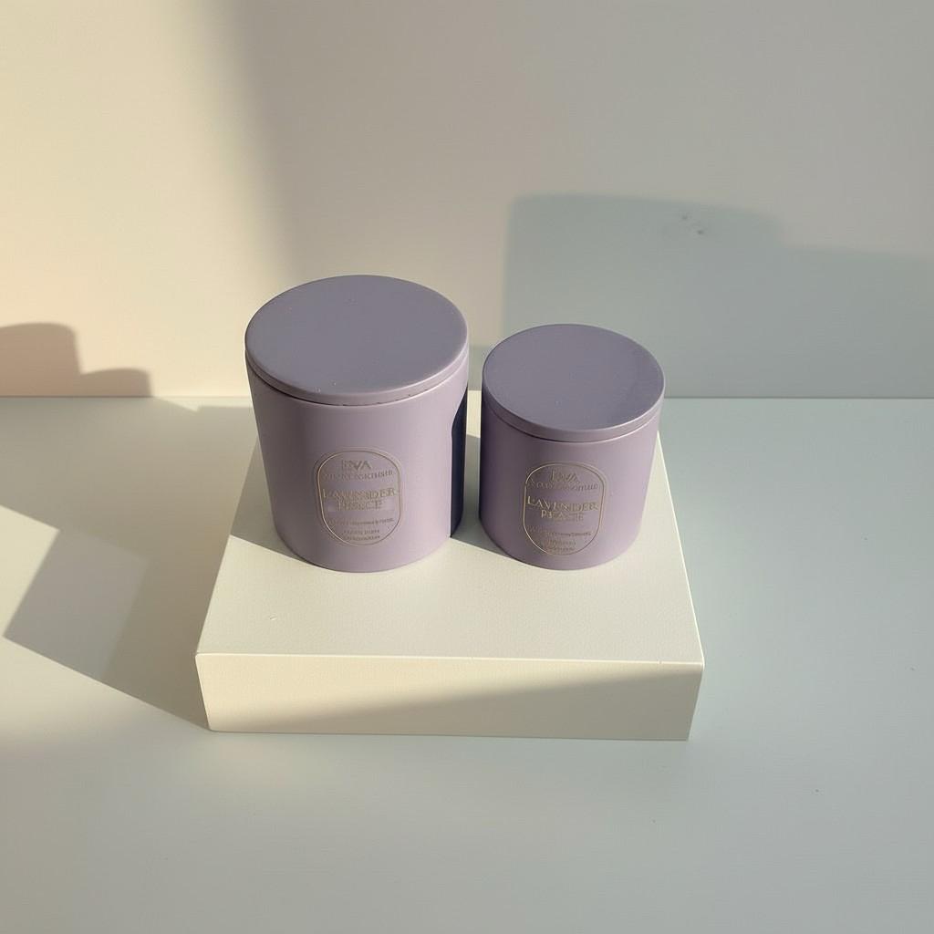 Lavender Peace – Stillness & Clarity Energy Candle Set (10×10 + 8×8 Luxury Soy Wax)