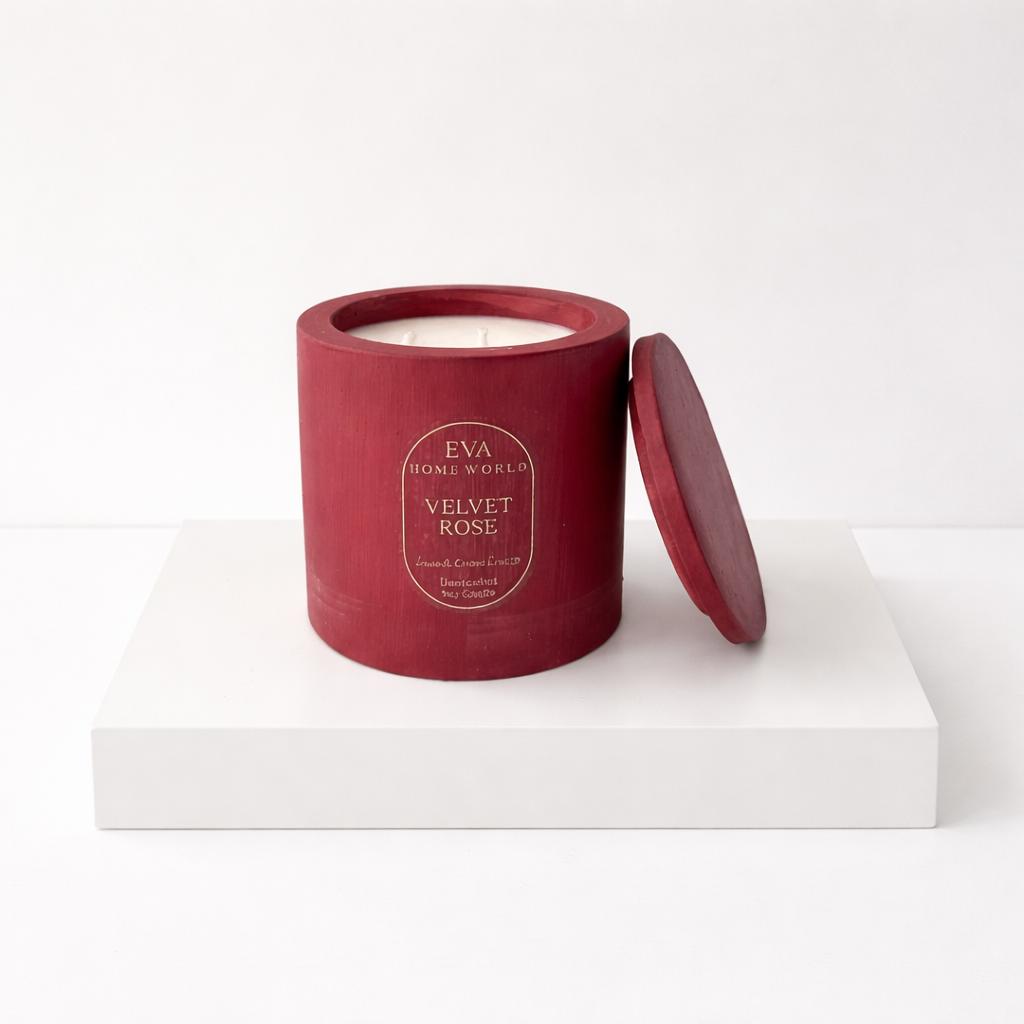 Velvet Rose – Love & Grace Energy Candle (10x10 cm Luxury Soy Wax)