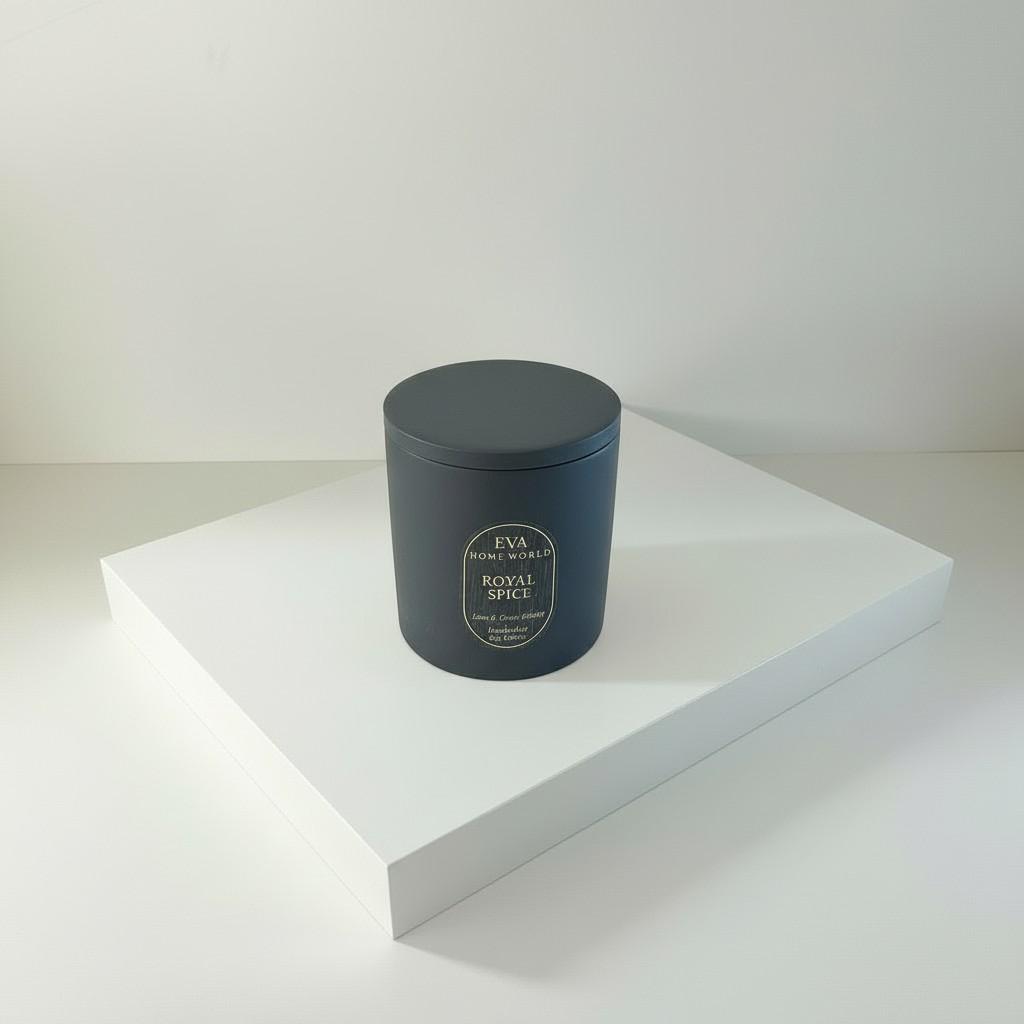 Royal Spice – Strength & Warmth Energy Candle (10x10 cm Luxury Ritual Edition)