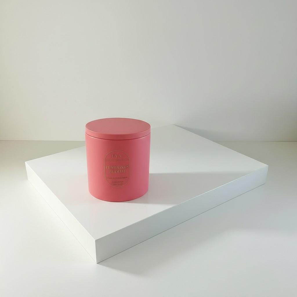Luminous Bloom – Light & Self-Awareness Energy Candle (10x10 cm Luxury Ritual Edition)
