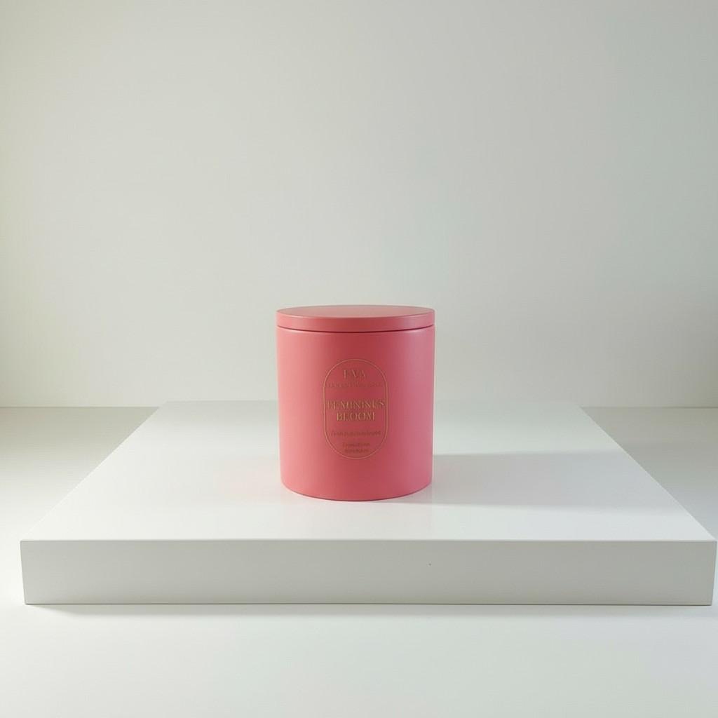 Luminous Bloom – Light & Self-Awareness Energy Candle (10x10 cm Luxury Ritual Edition)