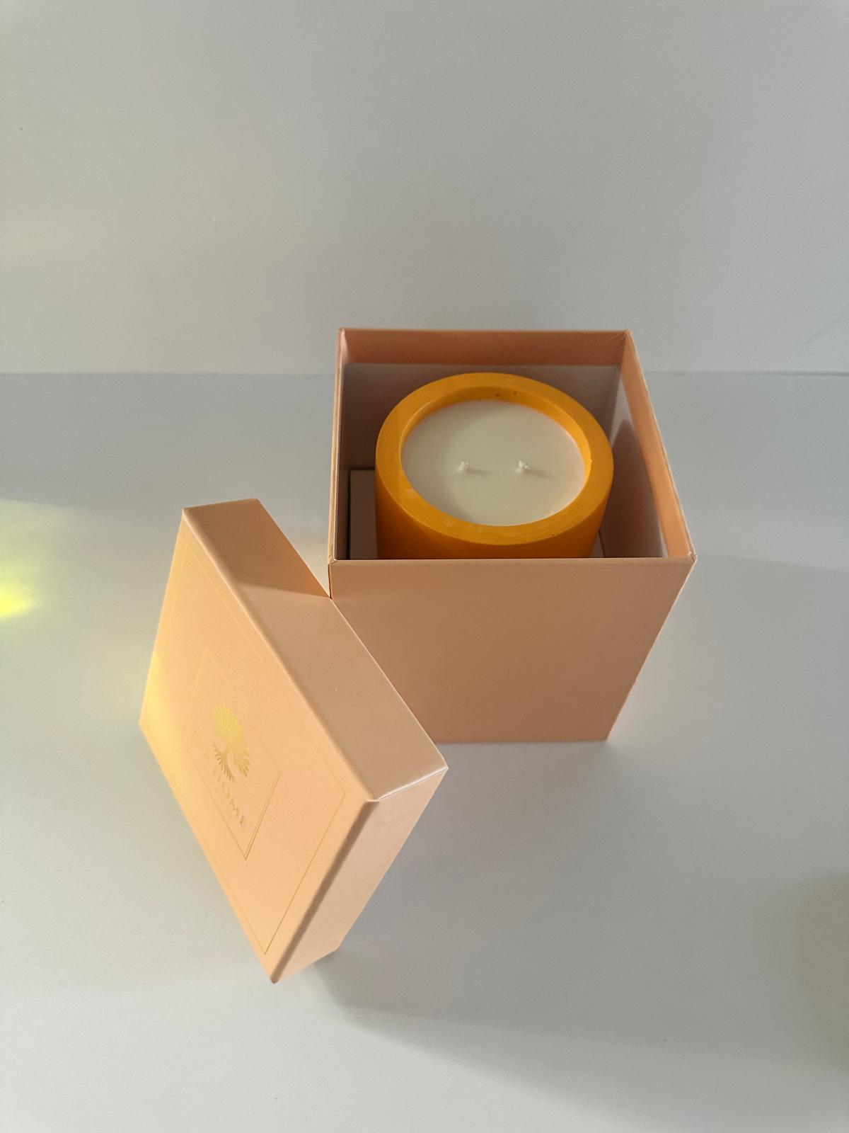 Citrus Harmony – Joy & Vitality Energy Candle (10x10 cm Luxury Ritual Edition)