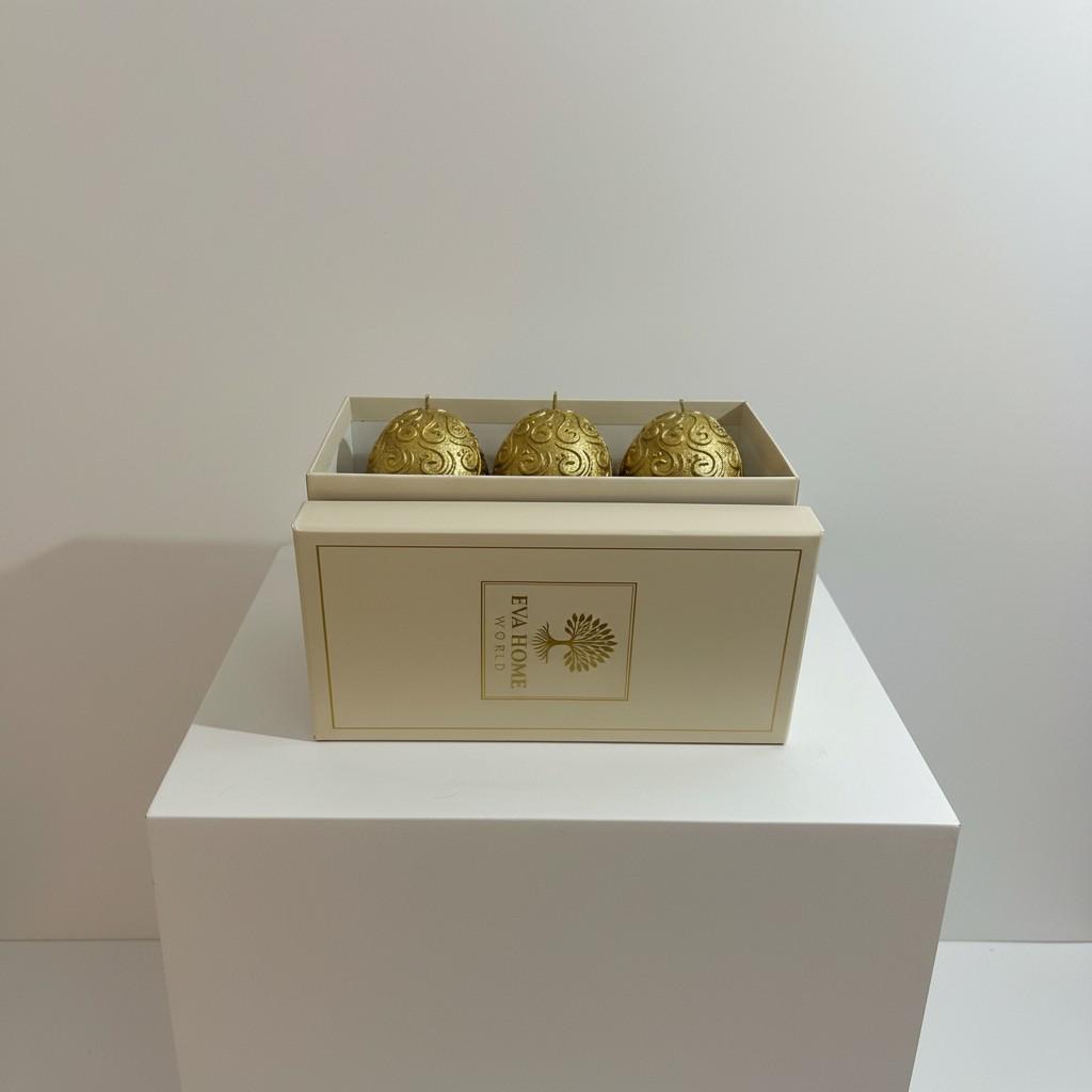 Golden Signature Egg Energy Refill – Set of 3 | Light & Renewal Ritual Edition