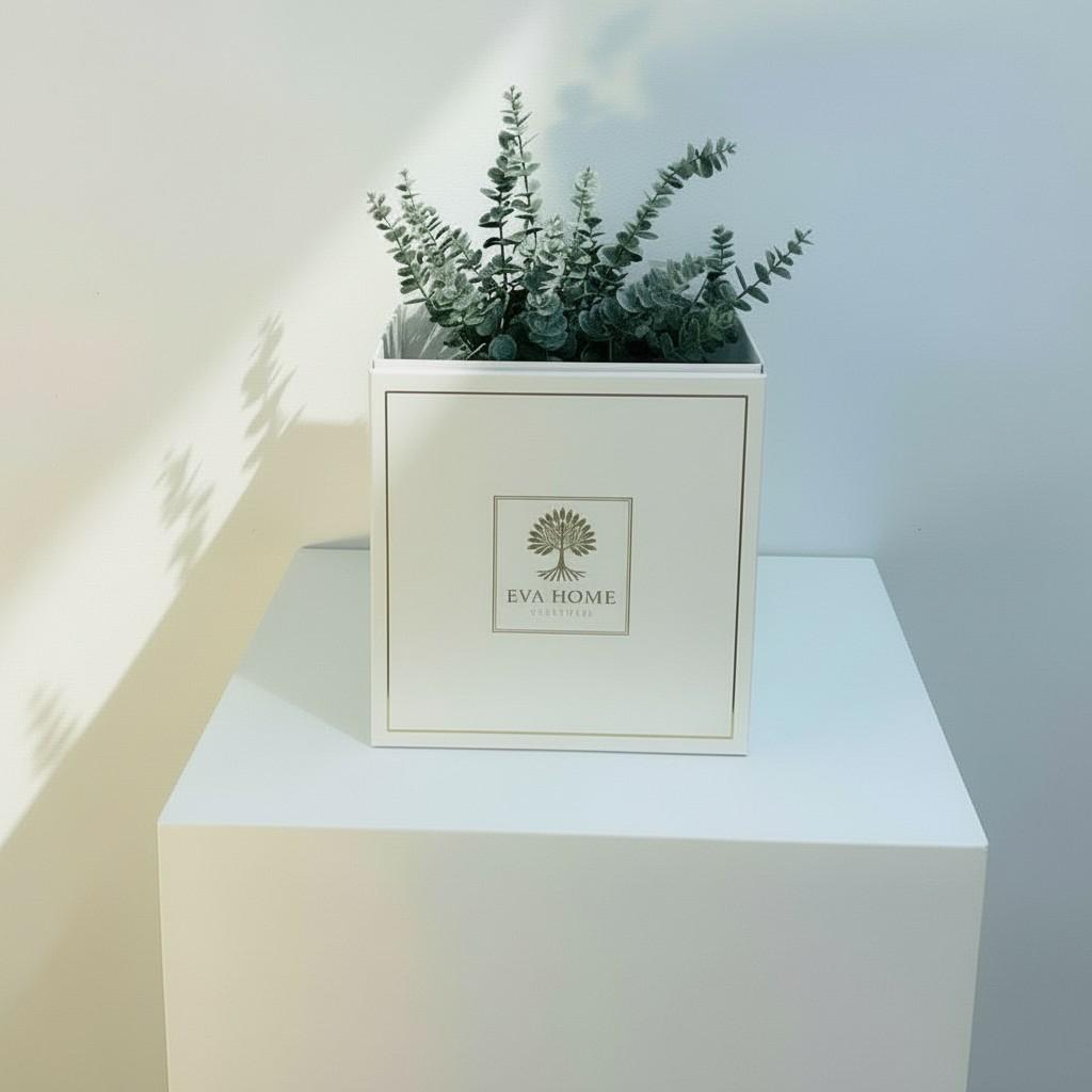 Sacred Oud Medium Decorative Vase 20x20 — Luxury Ritual Interior Piece