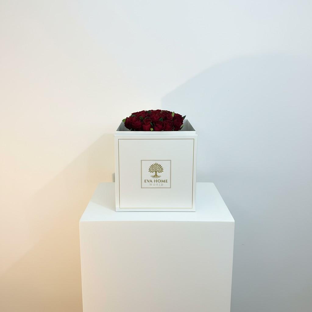 Velvet Rose Medium Vase — Love Energy Decorative Statement Piece (20x20 cm)