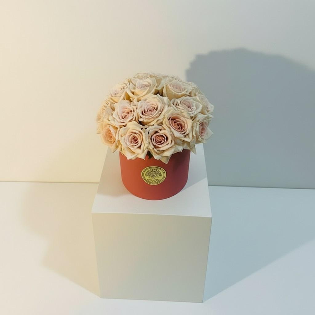 Luminous Bloom Medium Vase — Radiant Floral Luxury Decor (20x20 cm)