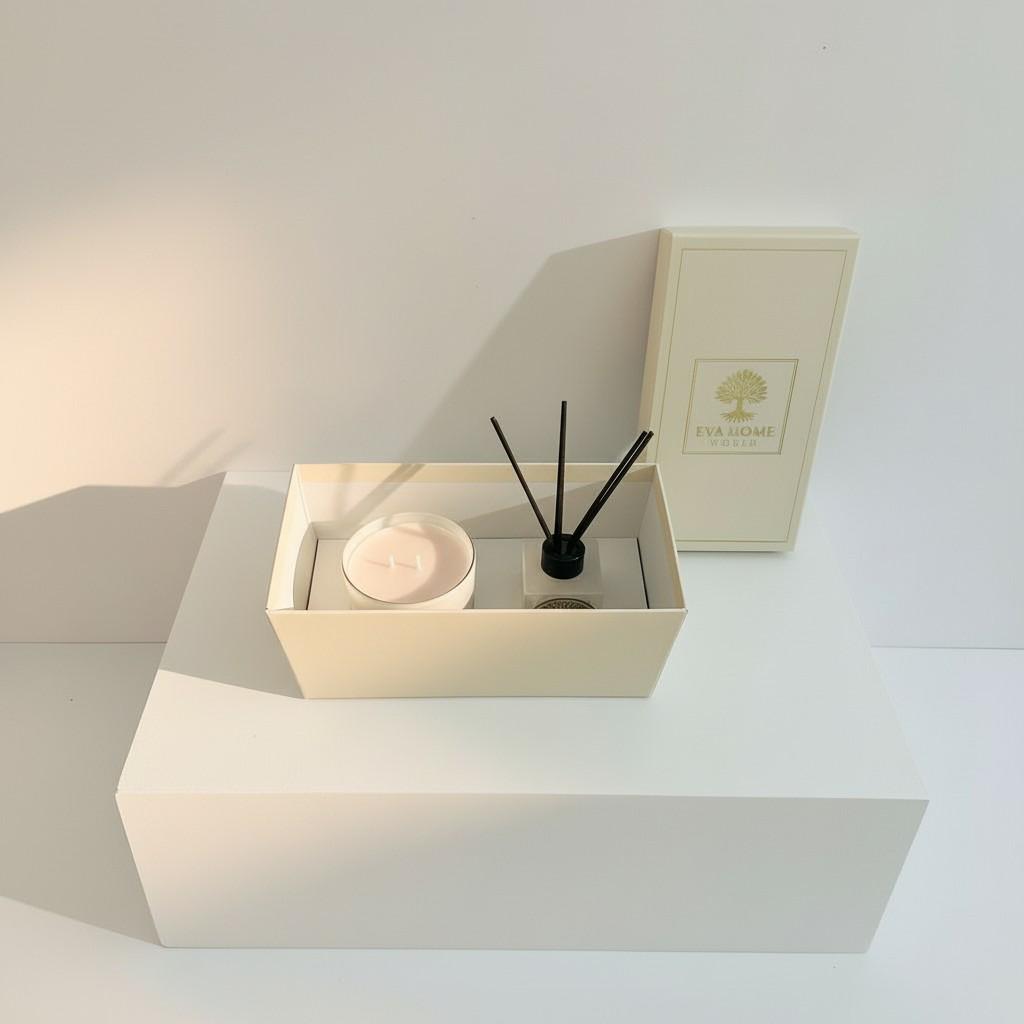 Earth Harmony Reed Diffuser & Glass Candle Set | Energy Fragrance Collection