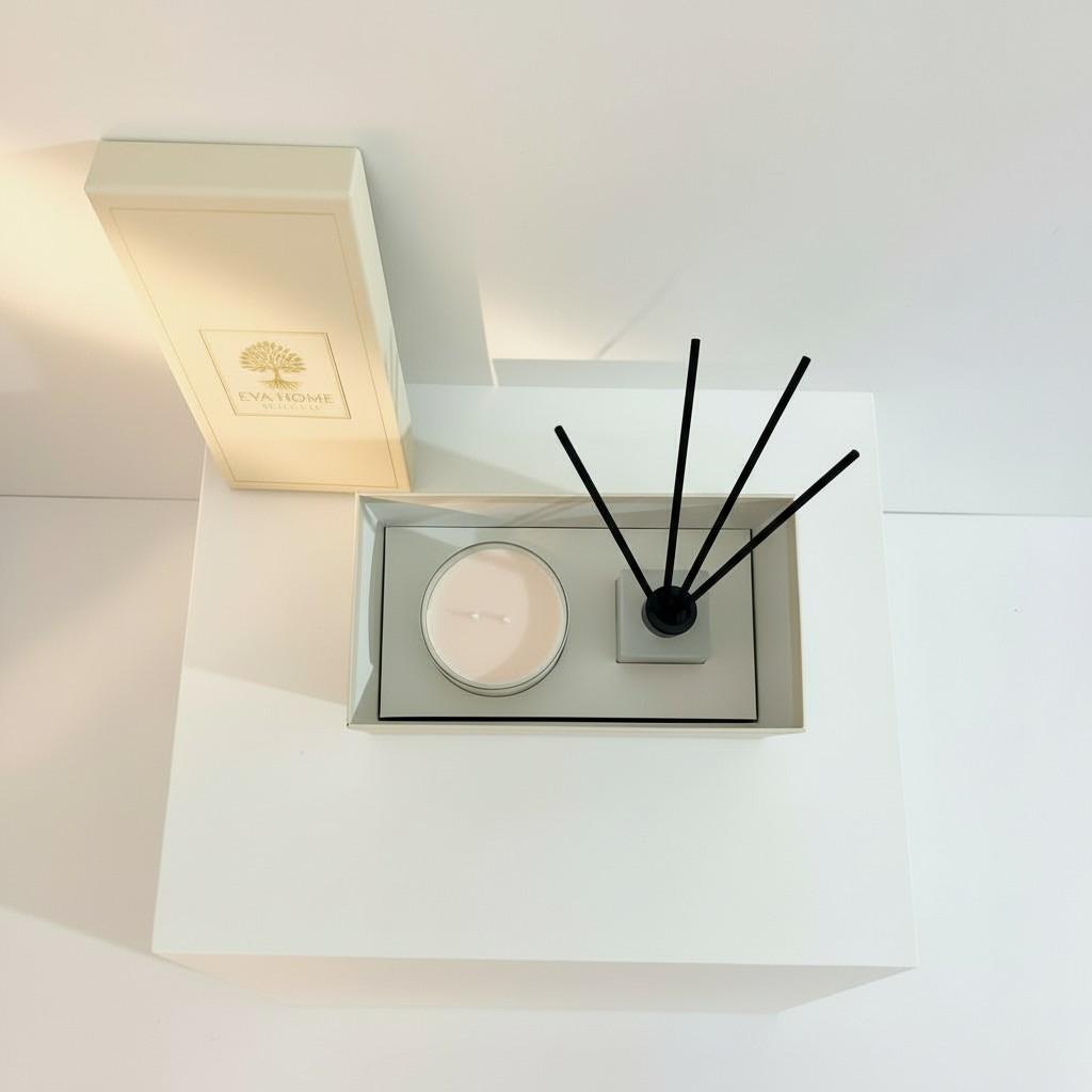 Earth Harmony Reed Diffuser & Glass Candle Set | Energy Fragrance Collection