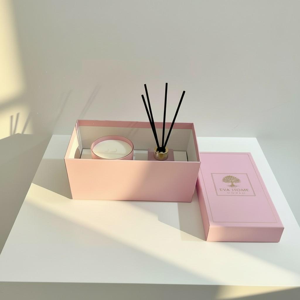 Luminous Bloom Reed Diffuser & Glass Candle Set | Energy Fragrance Collection