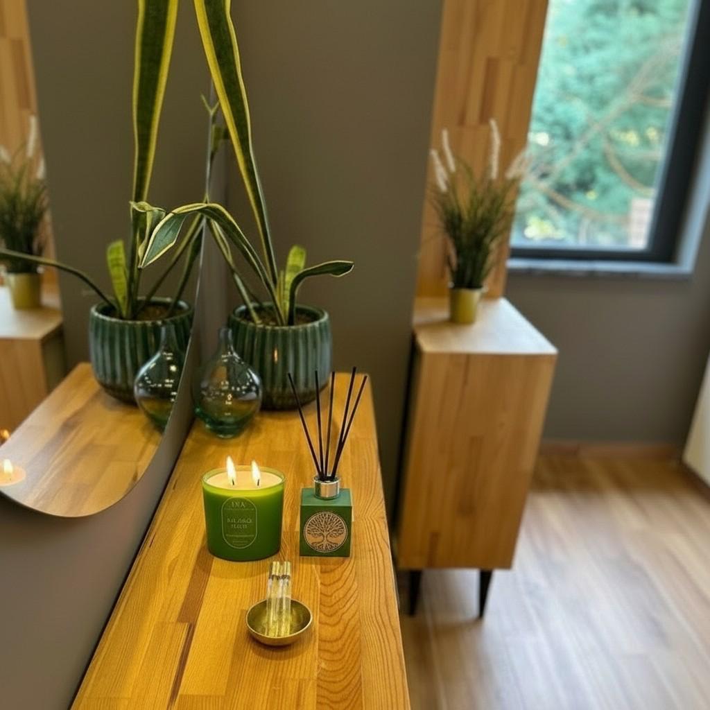 Sacred Oud Reed Diffuser & Glass Candle Set | Energy Fragrance Collection
