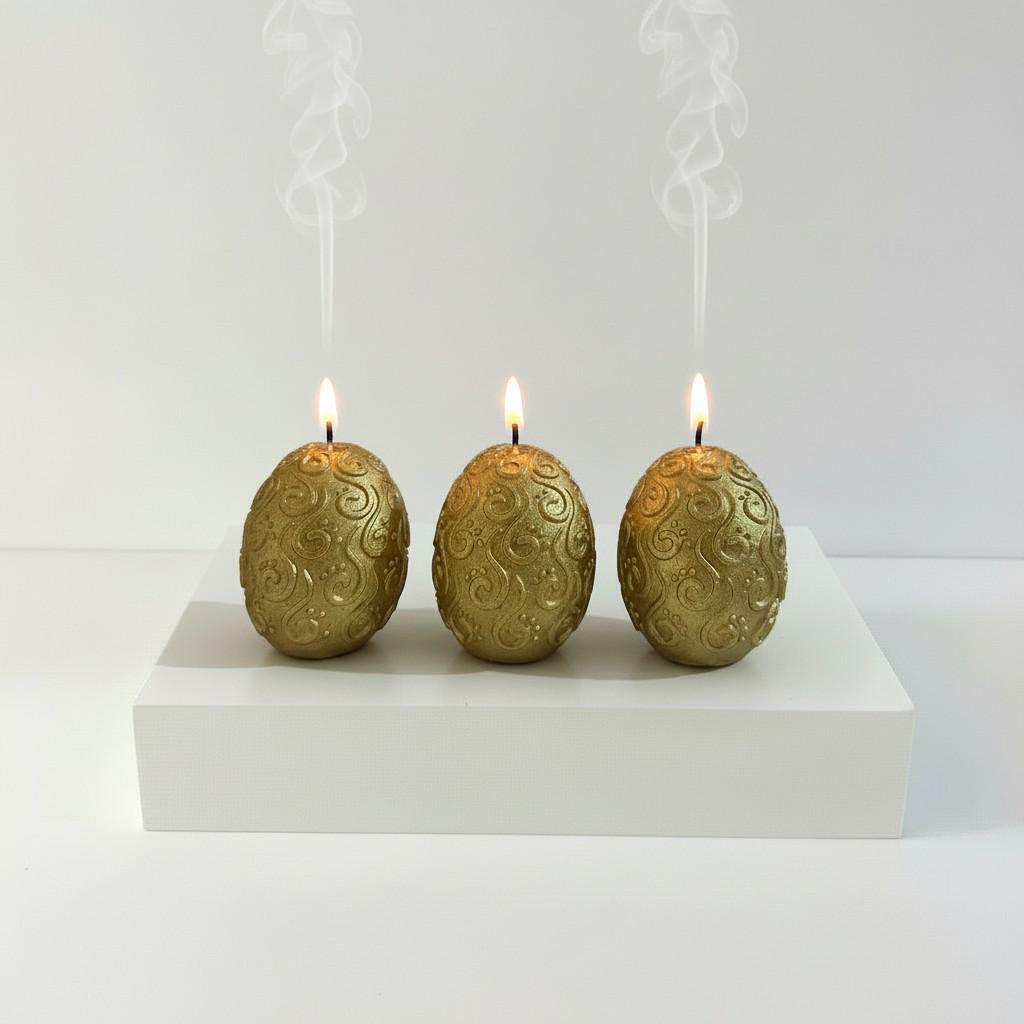 Golden Signature Egg Energy Refill – Set of 3 | Light & Renewal Ritual Edition