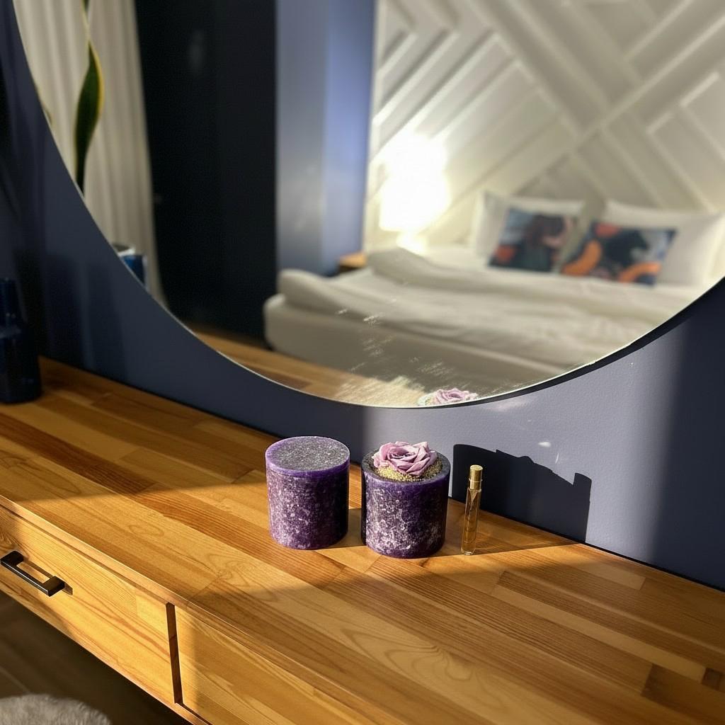 Lavender Peace – Amethyst Energy Ritual Candle | Luxury Crystal Soy Candle