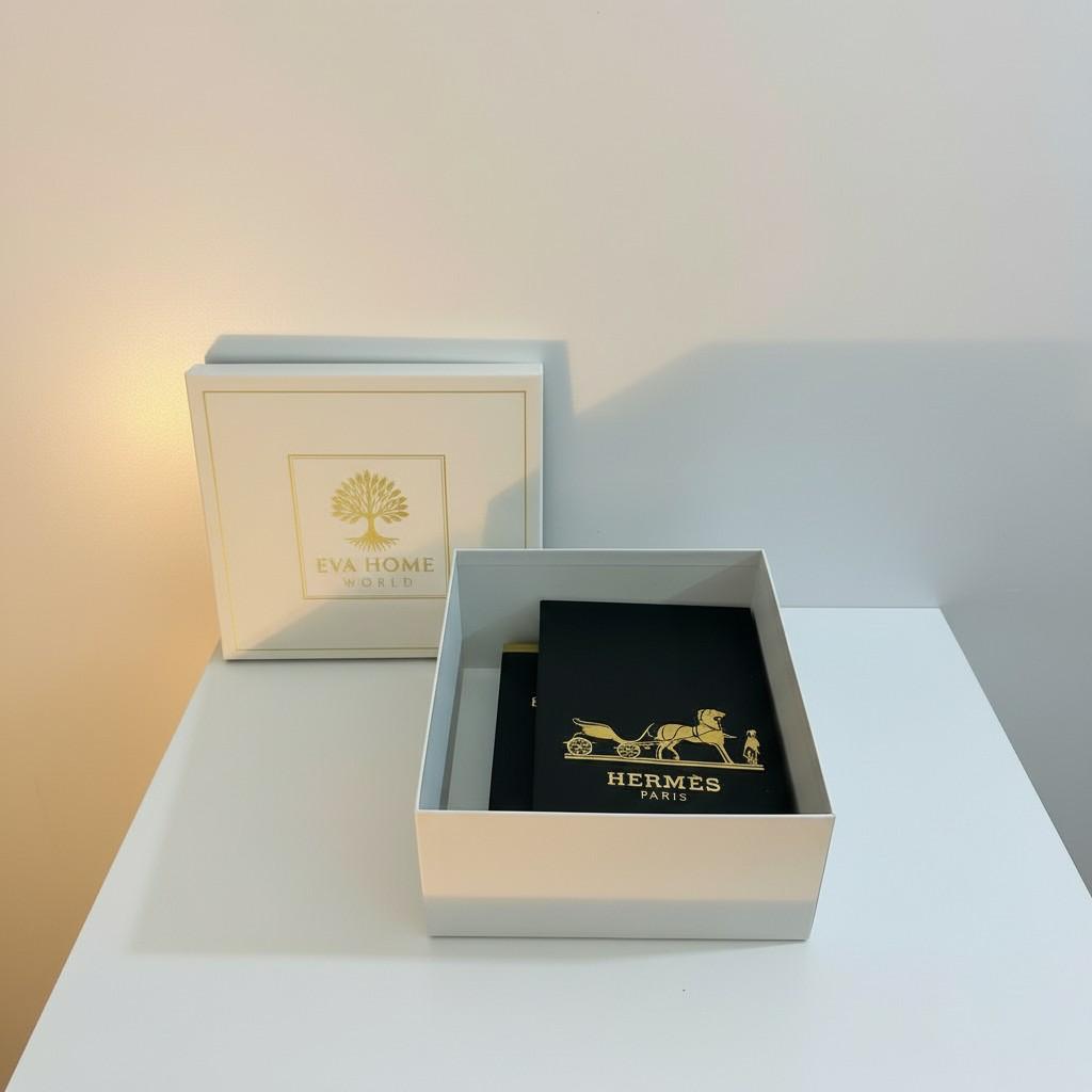 Luxury Decorative Book Box Set (2 Pieces) — Chanel & Hermès Inspired Coffee Table
