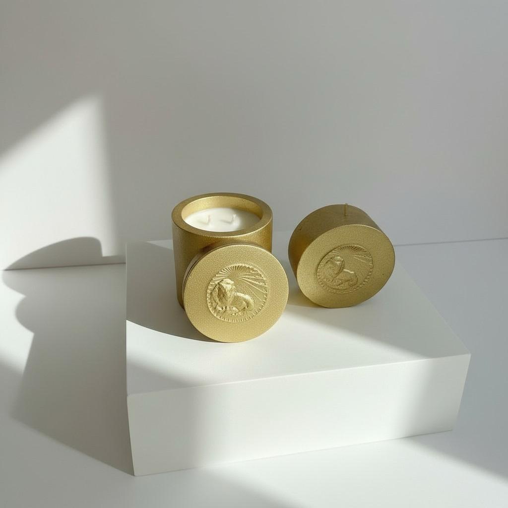 Leo Zodiac Candle Set – Leo Vessel with Energy Refill
