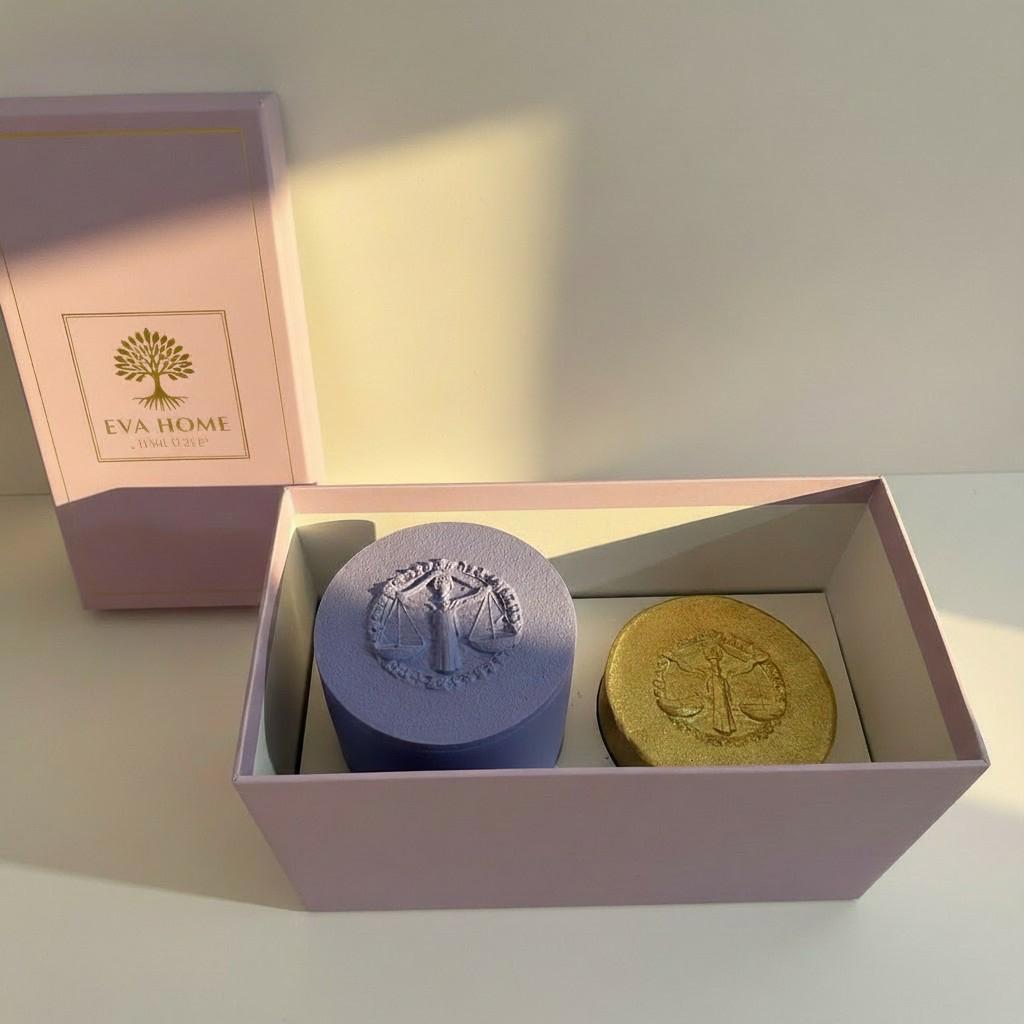 Libra Zodiac Candle Set – Libra Vessel with Energy Refill
