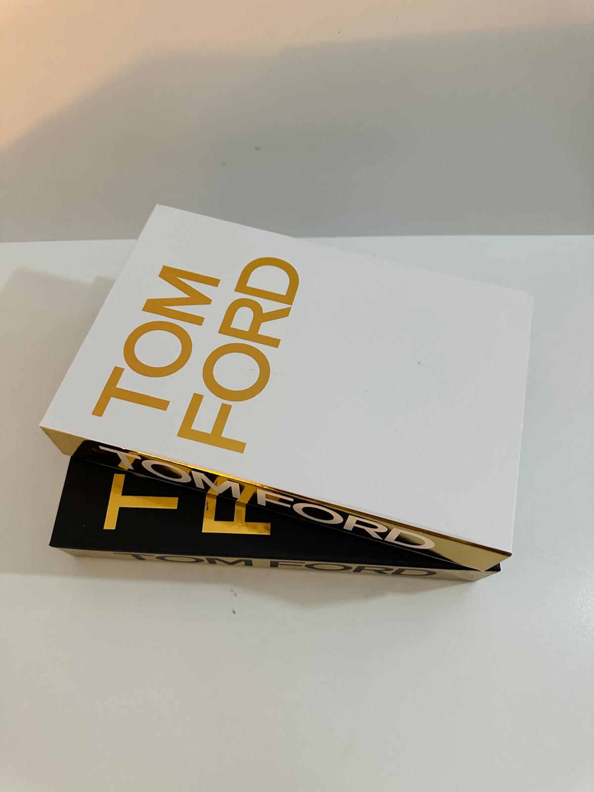 Luxury Tom Ford Decorative Book Box Set (2 Pieces) — Black & Gold Coffee Table Decor