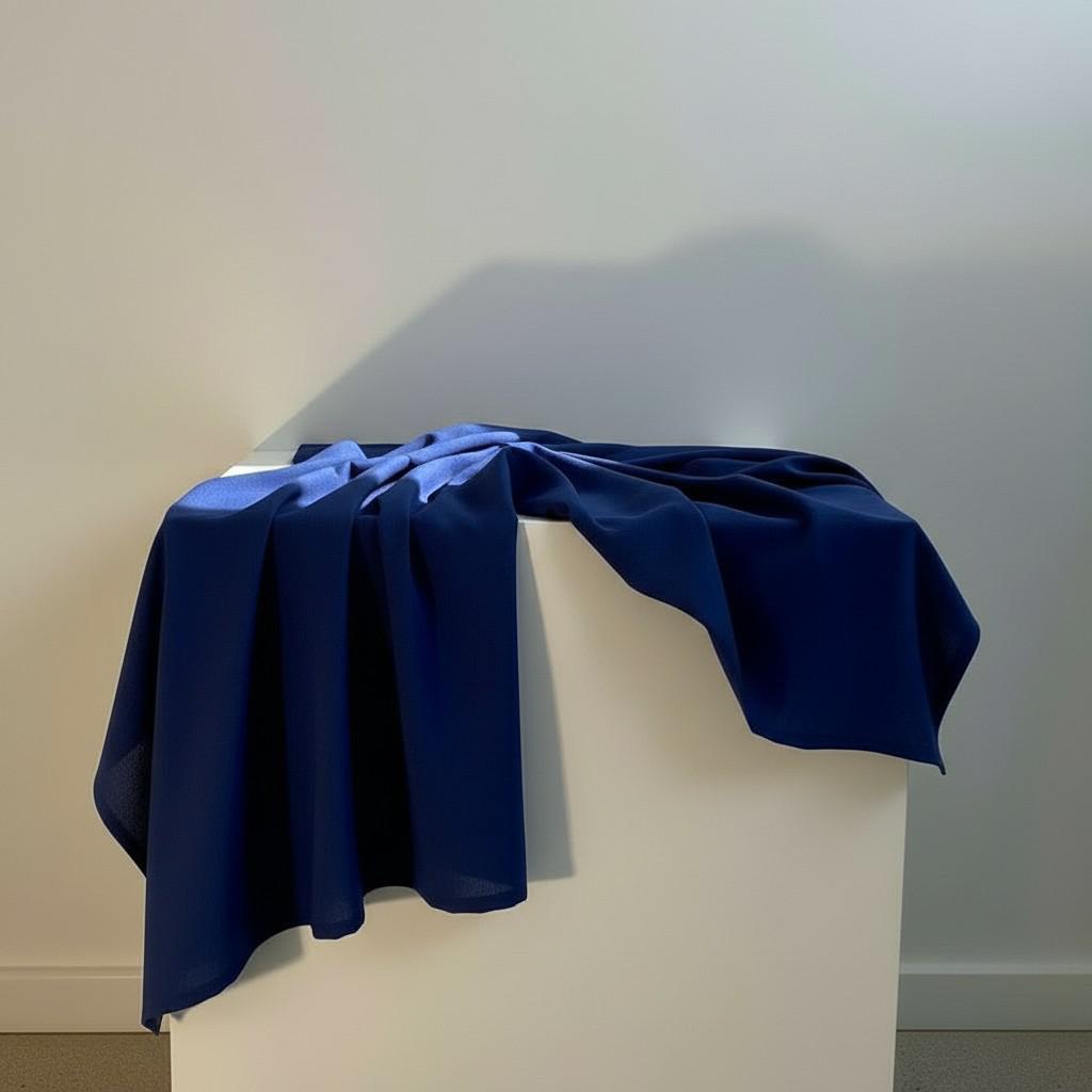 Deep Blue Linen Table Runner 50x150 cm – Bold Minimal Table Styling | EVA HOME WORLD